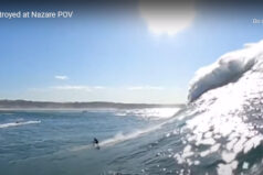 Surfer pokonany przez ogromne fale. Nagranie wideo !!