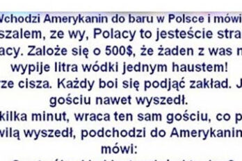 Kawał: Wchodzi Amerykanin do baru w Polsce